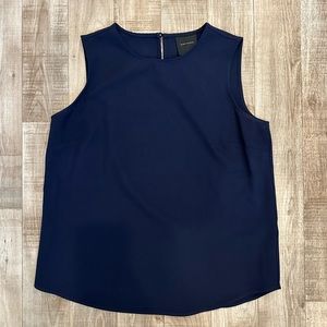 Alex Marie small navy blue sleeveless top